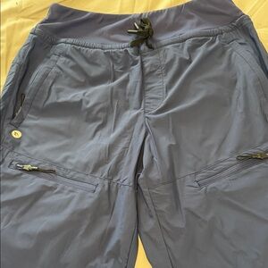 Baleaf joggers Navy Blue medium. Can be seen on Tik Tok